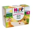 hipp bio merenda biologica frutta grattugiata mela e pera 4 x 100 g